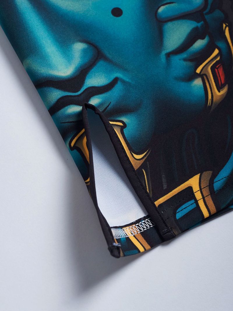 MANTO BIG BUDDHA FIGHT SHORTS-black